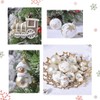 wemitas Christmas Tree Ornament, Gold, Silver, Ornament, Balls, Large Capacity,