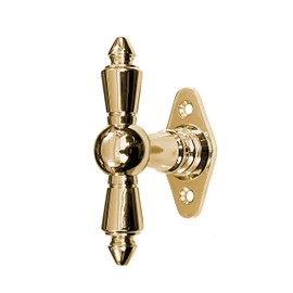 Antikas - Window Olive Polished Brass - Window Handle, Window Fittings - 9.7 x 6.7 cm