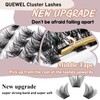 QUEWEL Cluster Lashes 72 Pcs Wide Stem Individual Lashes C/D