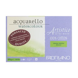 Fabriano Artistico Watercolor Block, 7 x 10, Extra White