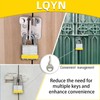 Padlocks with Same Key, LQYN 60 Pcs Laminated Keyed Padlock