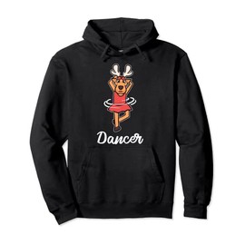 Dancer Reindeer Christmas Costume Ugly Christmas Sweater Pullover Hoodie