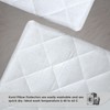 Pillow Protectors 2 Pack White, Anti Allergy Zipped Pillowcase Protectors,