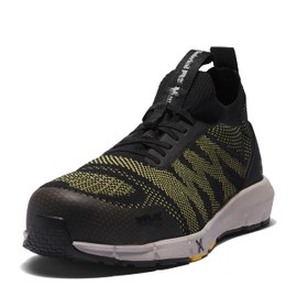 Timberland PRO Men's Radius Knit Composite Safety Toe Slip-On Athletic Industrial Work Shoe, Black/Yellow, 9M