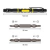 2 Pieces Pocket Screwdriver 4 in 1 Portable Screwdriver Multi-Tool
