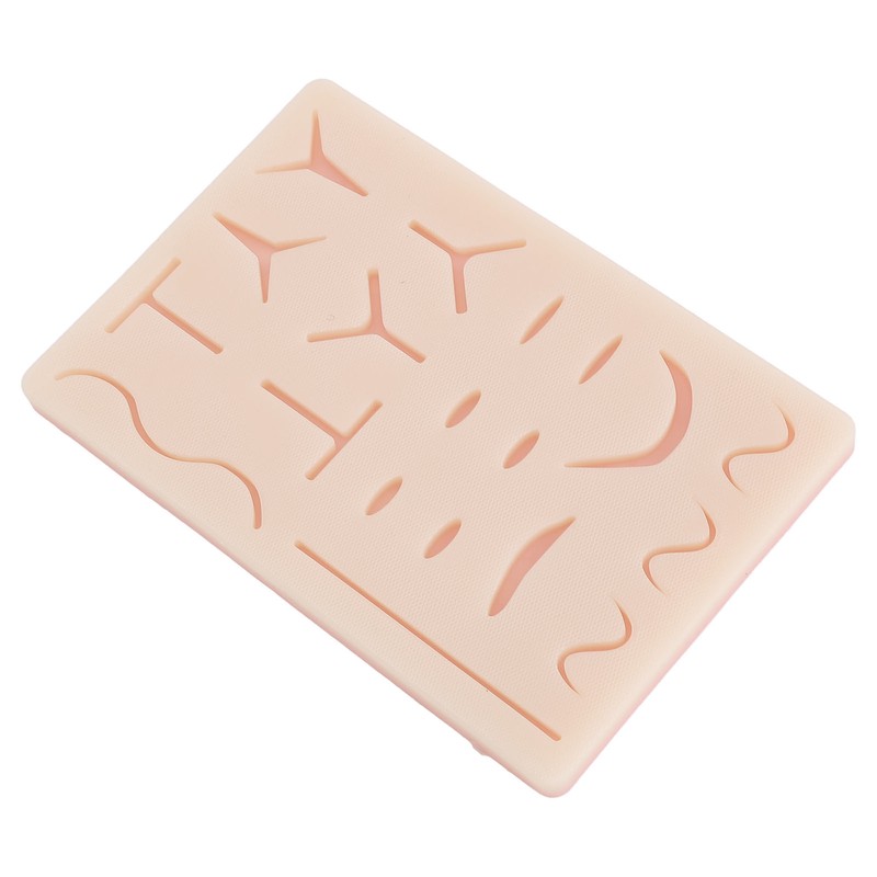 Suture Practice Pad Reusable Silicone Sature Training Skin Pad with