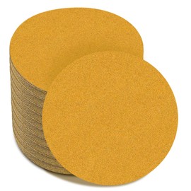 6 Inch - No Hole Hook and Loop Sanding Discs 120 Grit, Random Orbital Sandpaper for Automotive and Woodworking - 100 Pack