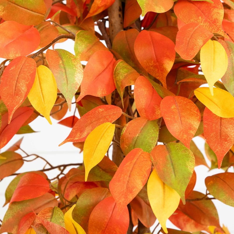 Nearly Natural 3ft. Autumn Ficus Artificial Fall Tree