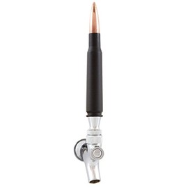 Lucky Shot Bullet Shaped Beer Tap Handles For Kegerator | Original Once Fired BMG Round | Kegerator Tap Handle Beer Keg | Beer Alternative Draft Top Black