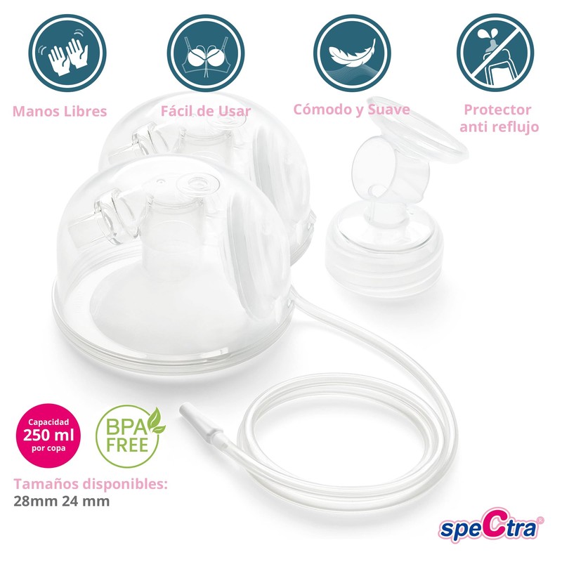 Spectra | Copa Manos Libres para Extractor de Leche Eléctrico