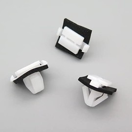 VVO Fasteners Plastic Side Body Moulding Strip Trim Clip, White (Pack of 10)