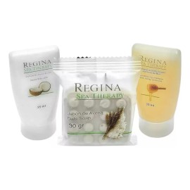 Kit Shampoo Regina Spa Therapy Miel Y Coco 35 Ml 100 Piezas
