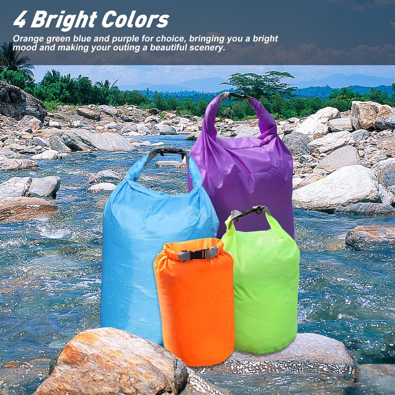 R2Depot Waterproof Dry Bag 5L/10L/20L/40L/70L, Lightweight Portable, Dry Storage Bag