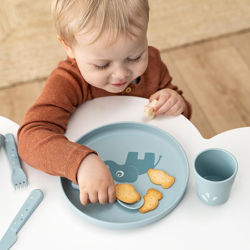 Done by Deer 1936593 Foodie Kindertrinkbecher - Krokodil Croco grün