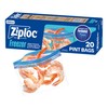 Ziploc Pint Food Storage Freezer Bags, Grip 'n Seal Technology