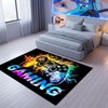 Dowtowter Gamer Rug Non Slip Washable Soft Polyester Carpet Mat