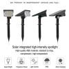 T-SUN 8× Solar Power Spotlight Landscape Lights Outdoor Garden Pathway