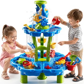 JUKUDAHU Toddler Water Table for Kids Ages 4-8 - Outdoor Activity Playset