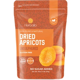 Dried Apricots No Sugar Added, 1 Pound. Turkish Apricots Dried Fruit, Dry Apricot Bulk, Apricots. All Natural, Non-GMO.