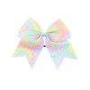 Tie Dye Hair Bows for Cheer Girls Come Ponytail Holder