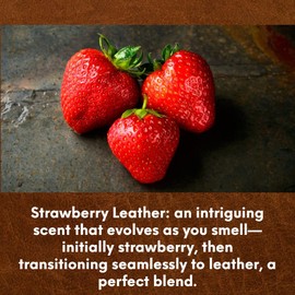Buyitshipit - Strawberry Leather from Our Leather Collection - Perfect for Adding Aroma to Freshies, Candles, Soaps, and Diffusers - 4 oz