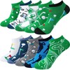 ShinyMatch 10 Pairs Men's Golf Socks Novelty Athletic Low Cut