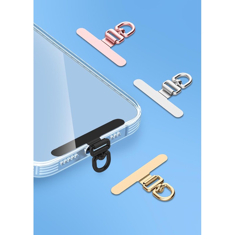 ZXZone Metal Phone Tether Tab, Anti-Scratch, Metal Phone Patch, Universal
