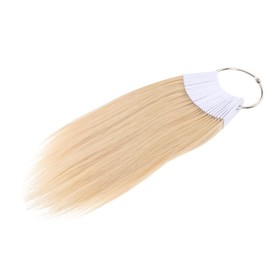 SAFIGLE Human Hair Color Sample Board 30pcs Real Hair Testing Strands and Styling Training for Professionals and Beginners 9 Degree Shades