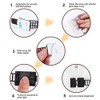 100 piezas de clips adhesivos para gestión de cables con