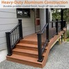 4 Pack Deck Post Skirt Trim 4X4IN Black, Aluminum Porch