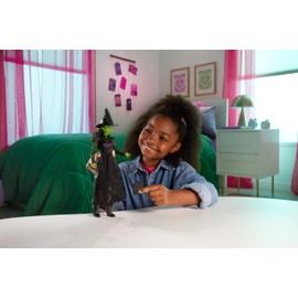 Mattel Universal Wicked Elphaba Fashion Doll & Accessories with Green Skin, Braided Black Hair, Posability & Removable Ballroom Look