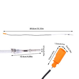 Asudaro Lambda Oxygen Probe, 03L906088CC Oxygen Sensor Exhaust Gas Temperature Sensor After Catalytic Converter 03L906088CC Sensor for Model 1.6 2.0 TDI A3 V-W Golf6 Altea