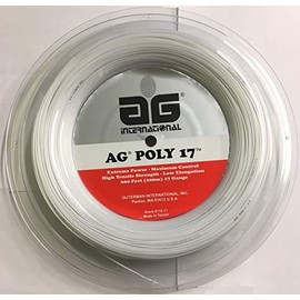 AG Poly 17 Tennis String Reel - White - 119-17RW