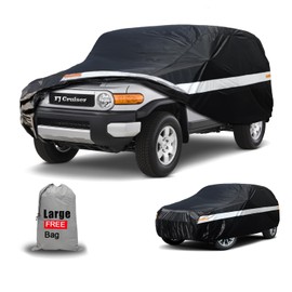 Aoulette Toyota Car Cover Custom Fit for Toyota FJ Cruiser, Waterproof Car Cover for Automobiles All Weather, Lightweight Full Exterior Cover Outdoor Sun Rain Dust Snow Wind Protection.