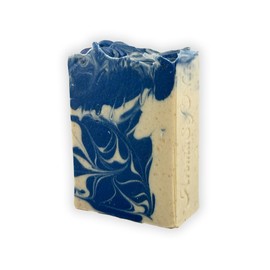 AROMASOFNAT Goat Milk Soap – Handcrafted Lapis Lazuli Soap, Organic & Natural Moisturizing Body & Face Cleanser (1 Pack) – Perfect Luxury Gift