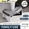 Toilet Stool – Bathroom Step Stool, Squatting Footstool, Toilet Foot