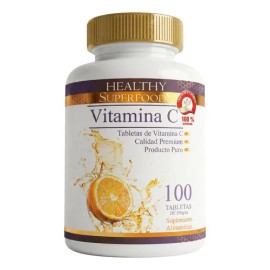 Vitamina C Premium 100 Tabletas 500mg Sabor Natural                                                                                                   