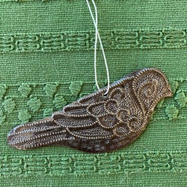 Handmade Bird Ornament, 5 x 2 Inches, Easy to Hang Decorative Christmas Tree Ornaments, Haitian Decor