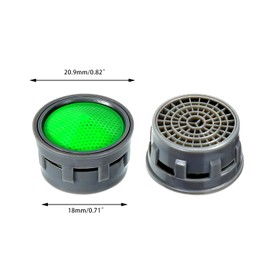WMLBK 20PCS Basin Tap Filter-Tap Aerator- Faucet Plastic Insert Replacement Nozzle Filter - Faucet Flow Restrictor Replacement Parts for Kitchen,Bathroom