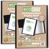 eco-eco A4 Size 50% Recycled 50 Pocket Black Presentation Display