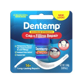 Dentemp Maximum Strength Lost Fillings and Loose Caps Repair, Pack of 6