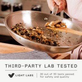 Made In Cookware - 4 Quart Stainless Steel Saucepan with Lid - 5 Ply Stainless Clad Sauce Pan - Professional Cookware - Crafted in Italy - Induction Compatible