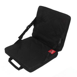 Folding Heated Cushion 3 Levels Temp Soft Breathable Portable Heating Backrest Seat Pad for Outdoor Stadium Camping