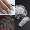 Reflective Nail Glitter Powder 6 Boxes Sparkling Diamond Glitter for