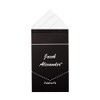 Jacob Alexander Men's Pre-Folded Triangles Pocket Square Handkerchief - White