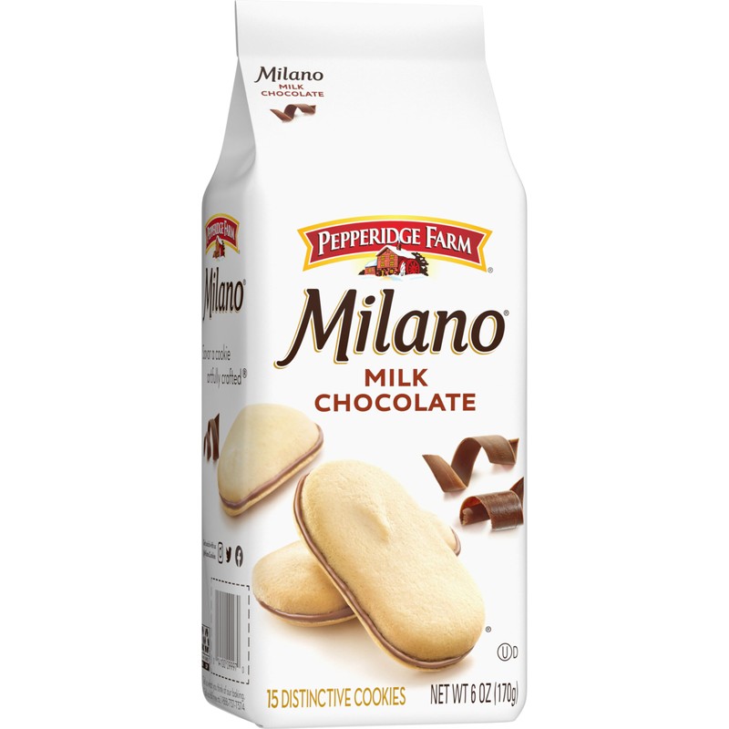 Pepperidge Farm Milano Milk Chocolate Cookies, 6 OZ Bag (15