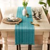 DII Variegated Tabletop Collection, Table Runner, 13x108, Teal