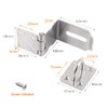 WANLIAN 2 Pieces 90 Degree Right Angle Padlock Hasp Door
