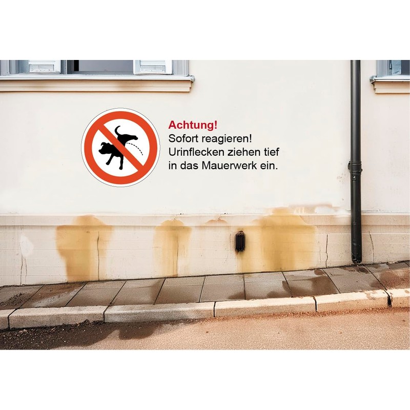 AllesKlaro® - Prohibition Sign - No Dogs Pee - 24