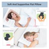 SWTMERRY Flat Pillows 2 Pack for Sleeping,Ultra Thin Bed Pillows